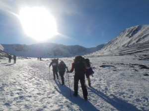 Scottish winter climbing in the Cairngorms